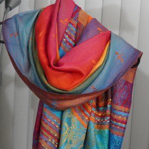 Multicolor Summer Scarves for Women Red Scarves Festival Shawls Bridesmaid Gift